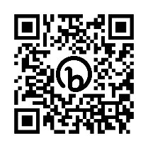 A qr code with a letter bDescription automatically generated